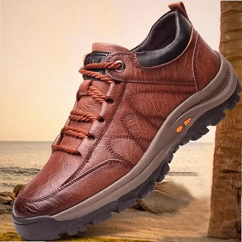 Men's Outdoor Mountaineering Sneakers Anti-Slip Lightweight Hiking Shoes 2024