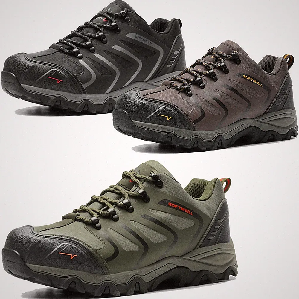 Mens Hiking Shoes Low Top Waterproof Trekking Trails Work Shoes Climbing Shoes