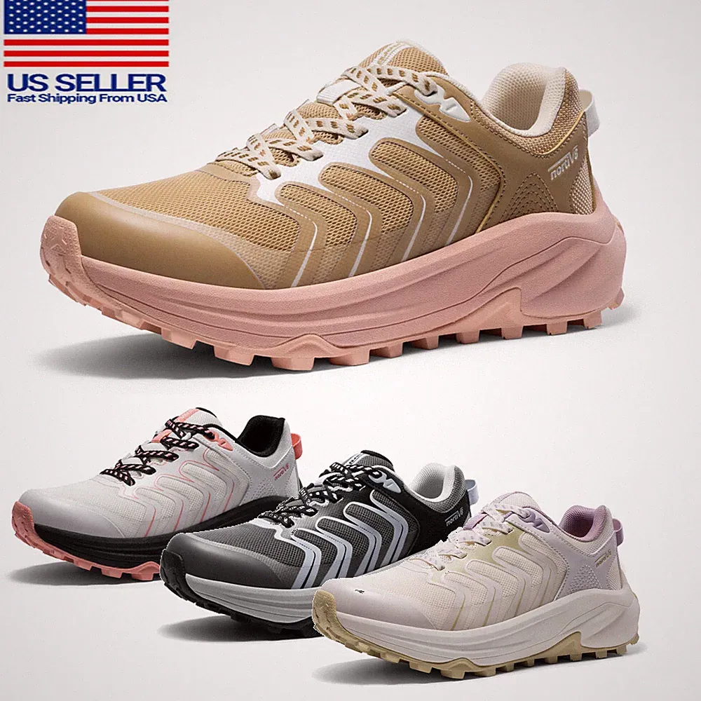 NORTIV 8 Women's Hiking Shoes Lightweight Walking Sneakers Outdoor Work Sneakers